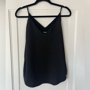 Express black textured tank